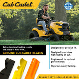 Cub Cadet High Lift Blade Set for Cutting Decks