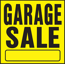 Hy-Ko Products  11 x 11 in. Black/ Yellow Plastic, Garage Sale Sign