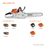 Stihl MSA 220CB Battery Powered Chainsaw