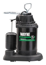 Wayne Pumps 1/2 HP 115V Thermoplastic Sump Pump with Vertical Float Switch, 65 GPM (1/2 HP)